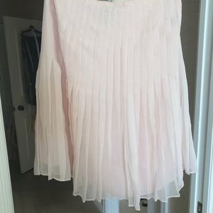 Silk chiffon pleated skirt by Ralph Lauren